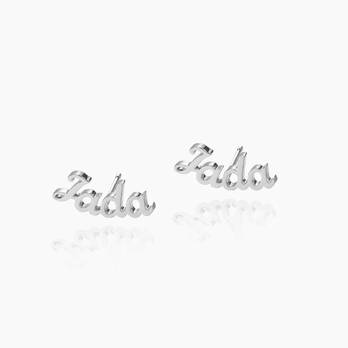 Name Stud Earrings | Custom Premium Metal Alloy Earrings - Engravely - Image 6