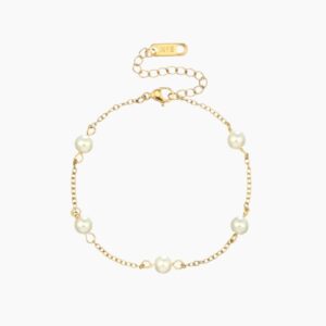 Pearls Bracelet | Custom Premium Metal Alloy Bracelet - Engravely
