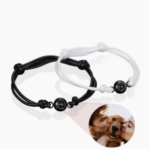 Personalized Circle Photo Bracelet | Custom Premium Metal Alloy Bracelet - Engravely