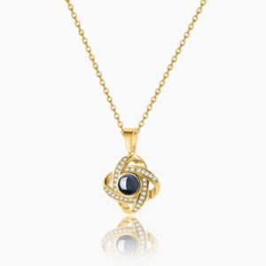 Eng ravely Personalized Photo Projection Necklace
