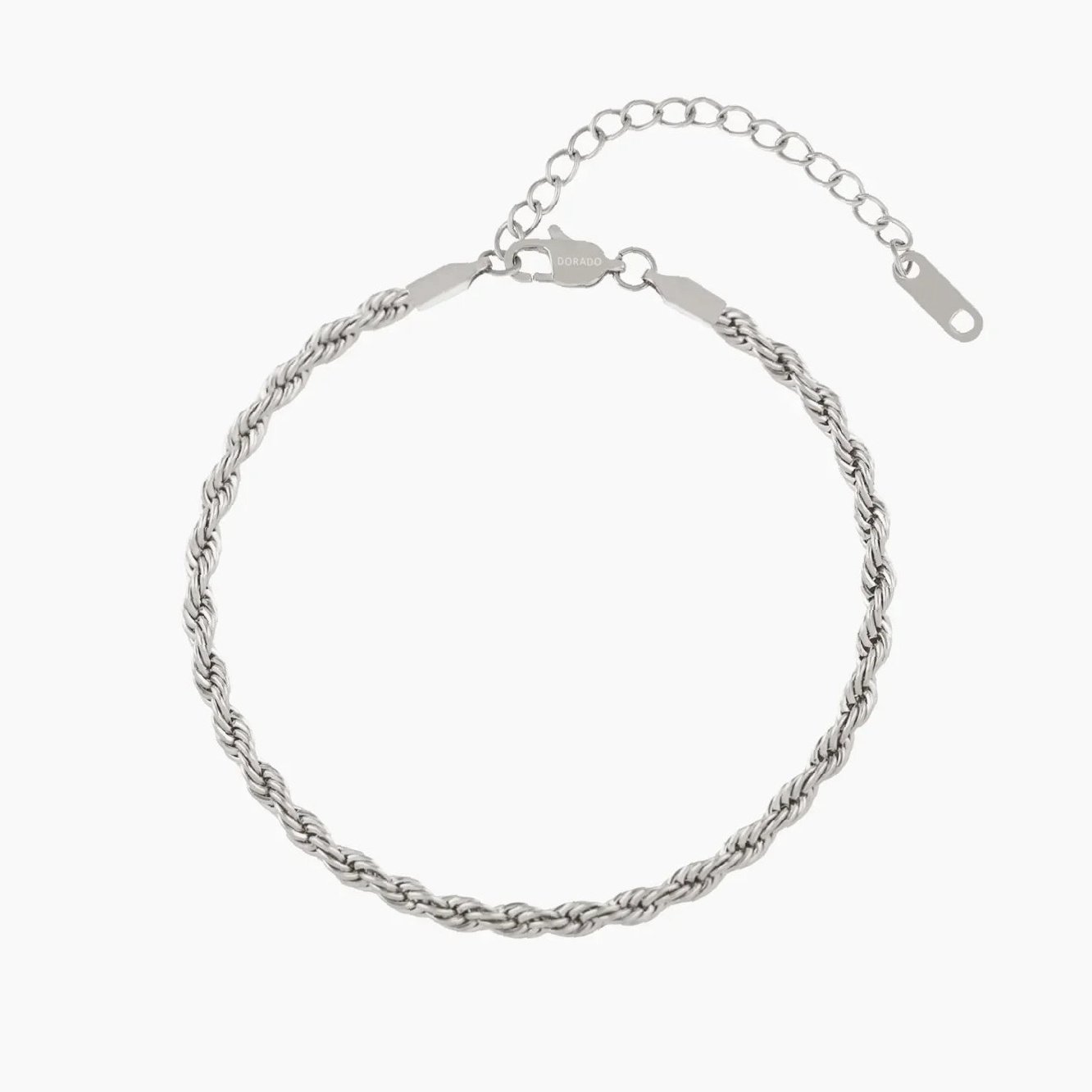 Rope Anklet - 4mm | Custom Premium Metal Alloy Anklet - Engravely - Image 5