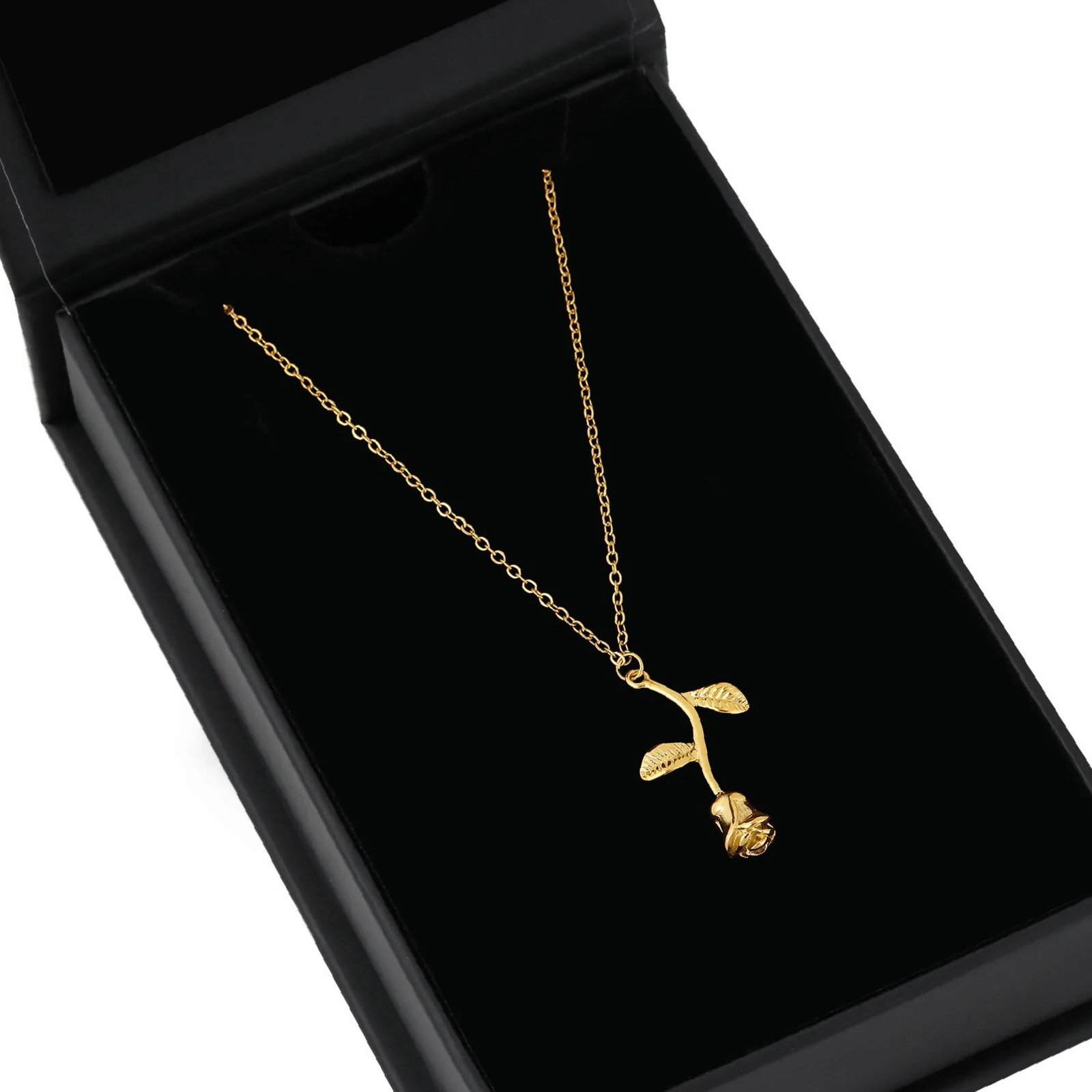 Eng ravely Rose Pendant Necklace - Image 6