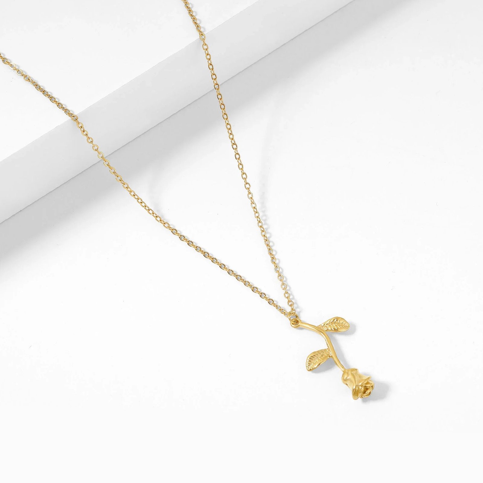 Eng ravely Rose Pendant Necklace - Image 7