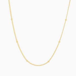 Satellite Chain Necklace | Custom Premium Metal Alloy Name Necklace - Engravely