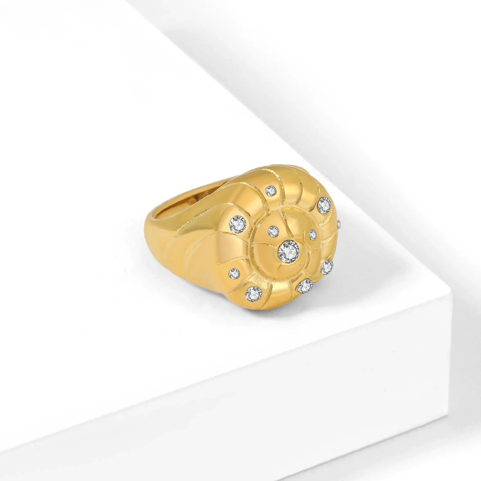Seashell Ring | Custom Premium Metal Alloy Ring - Engravely - Image 5