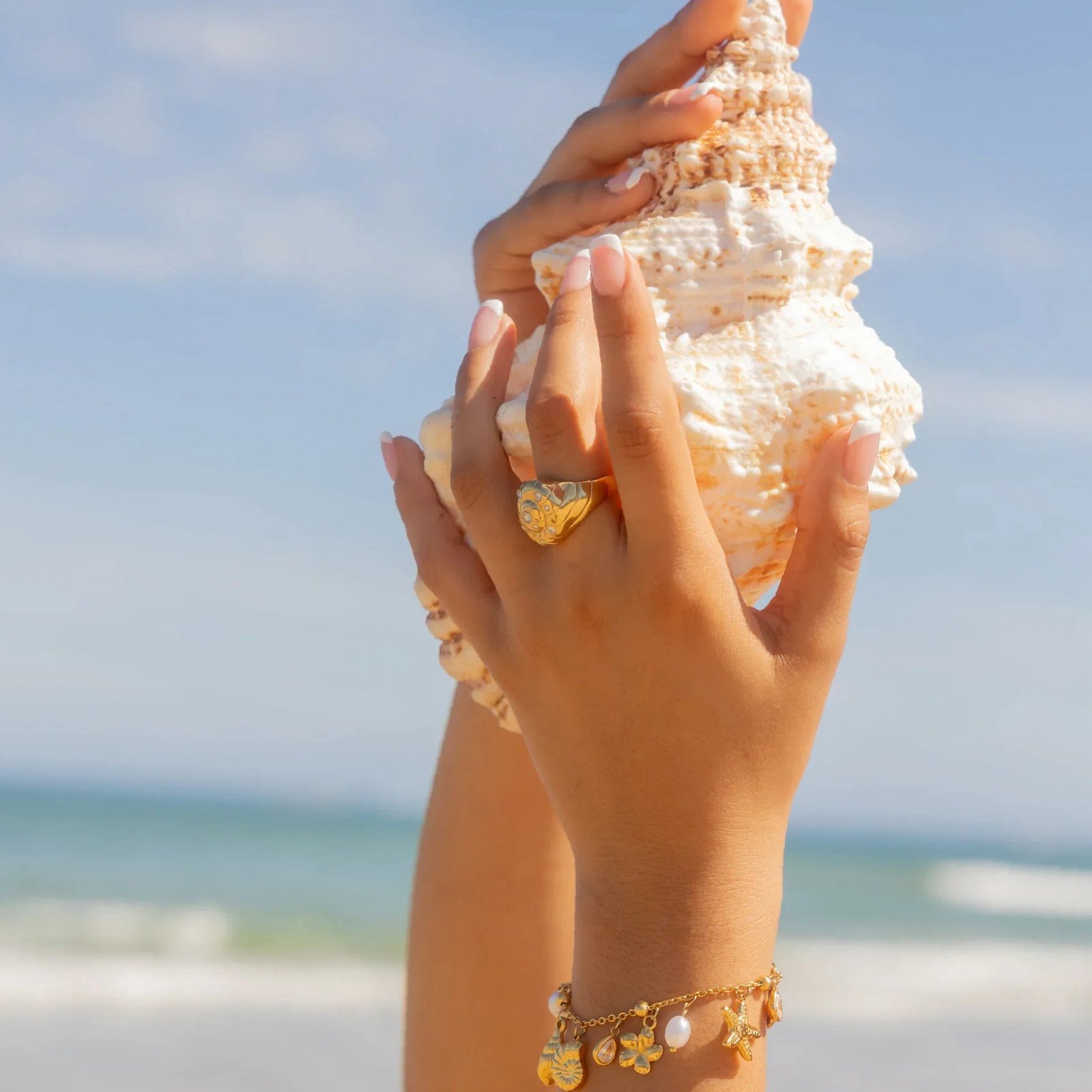 Seashell Ring | Custom Premium Metal Alloy Ring - Engravely - Image 6