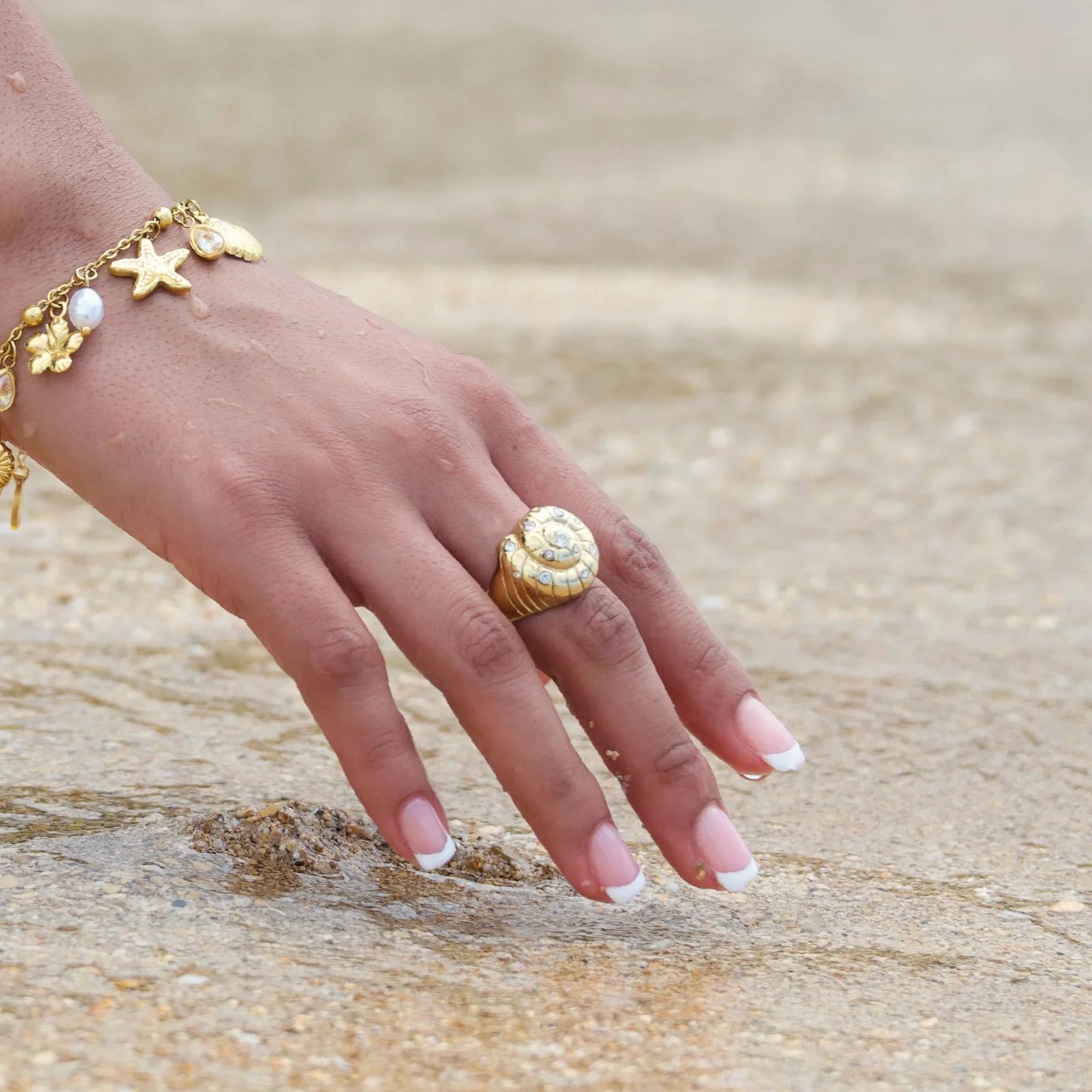 Seashell Ring | Custom Premium Metal Alloy Ring - Engravely - Image 7