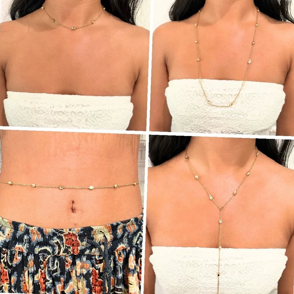 Sirenita Waist Chain | Custom Premium Metal Alloy Name Necklace - Engravely - Image 5