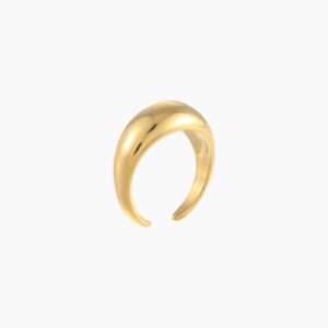 Slim Bold Dome Ring | Custom Premium Metal Alloy Ring - Engravely