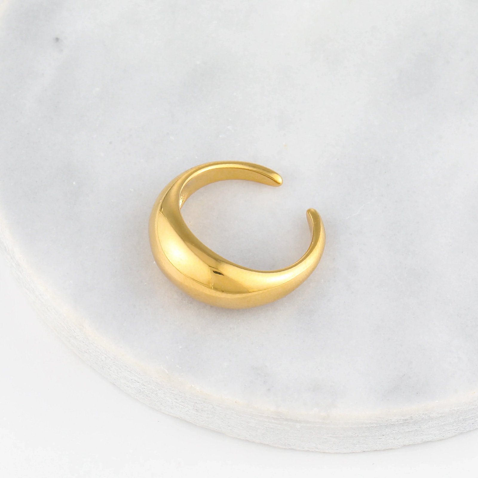Slim Bold Dome Ring | Custom Premium Metal Alloy Ring - Engravely - Image 5