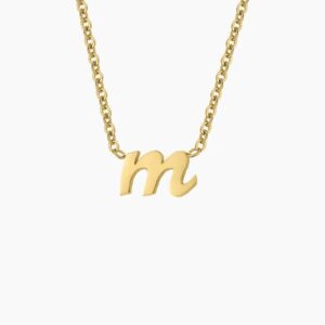 Eng ravely Small Letter Necklace