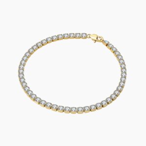 Tennis Anklet - 4mm | Custom Premium Metal Alloy Anklet - Engravely