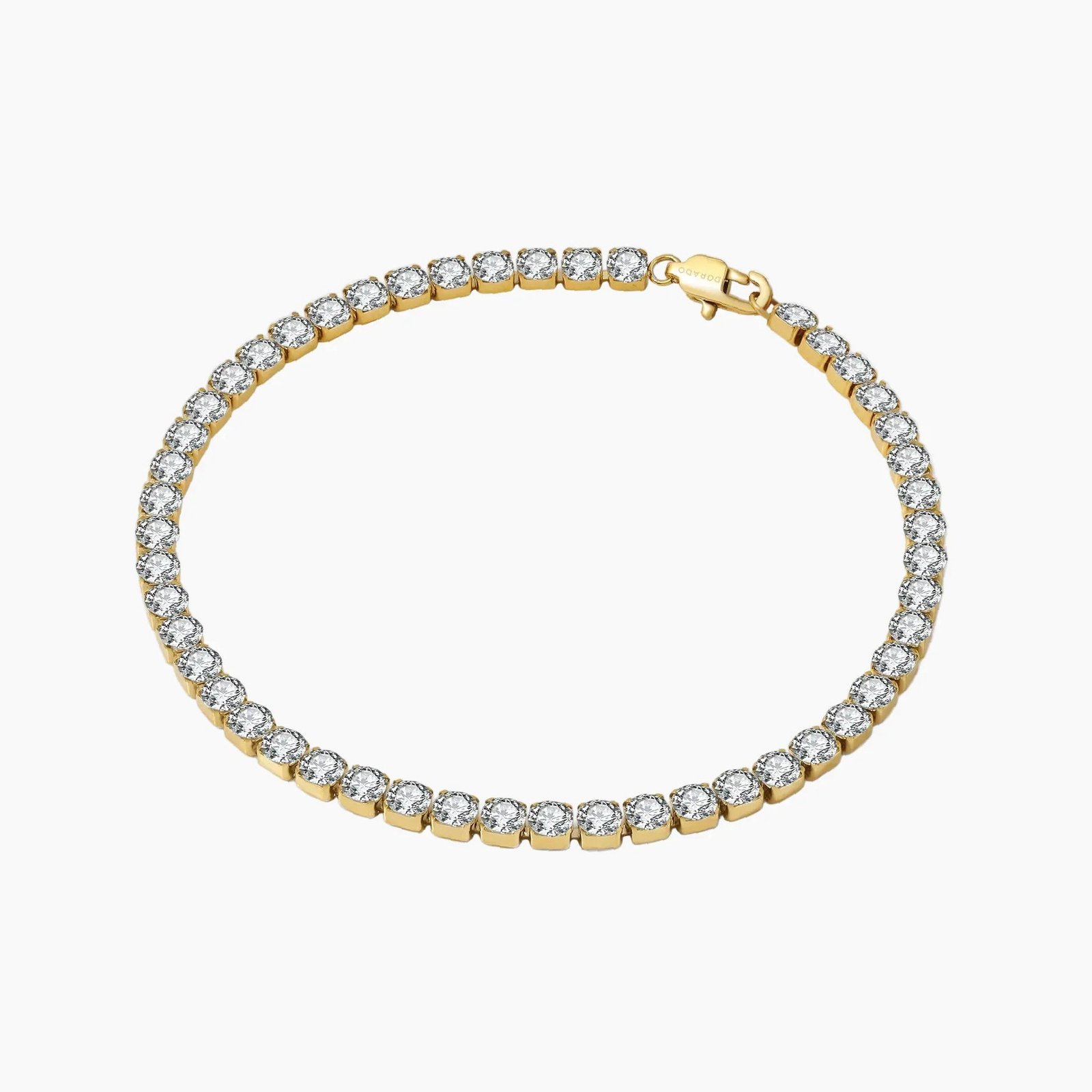 Tennis Anklet - 4mm | Custom Premium Metal Alloy Anklet - Engravely