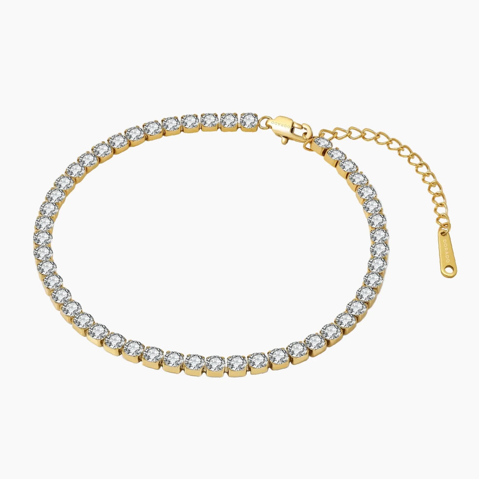 Tennis Anklet - 4mm | Custom Premium Metal Alloy Anklet - Engravely - Image 4