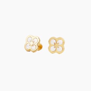 Eng ravely Ventura Clover Stud Earrings