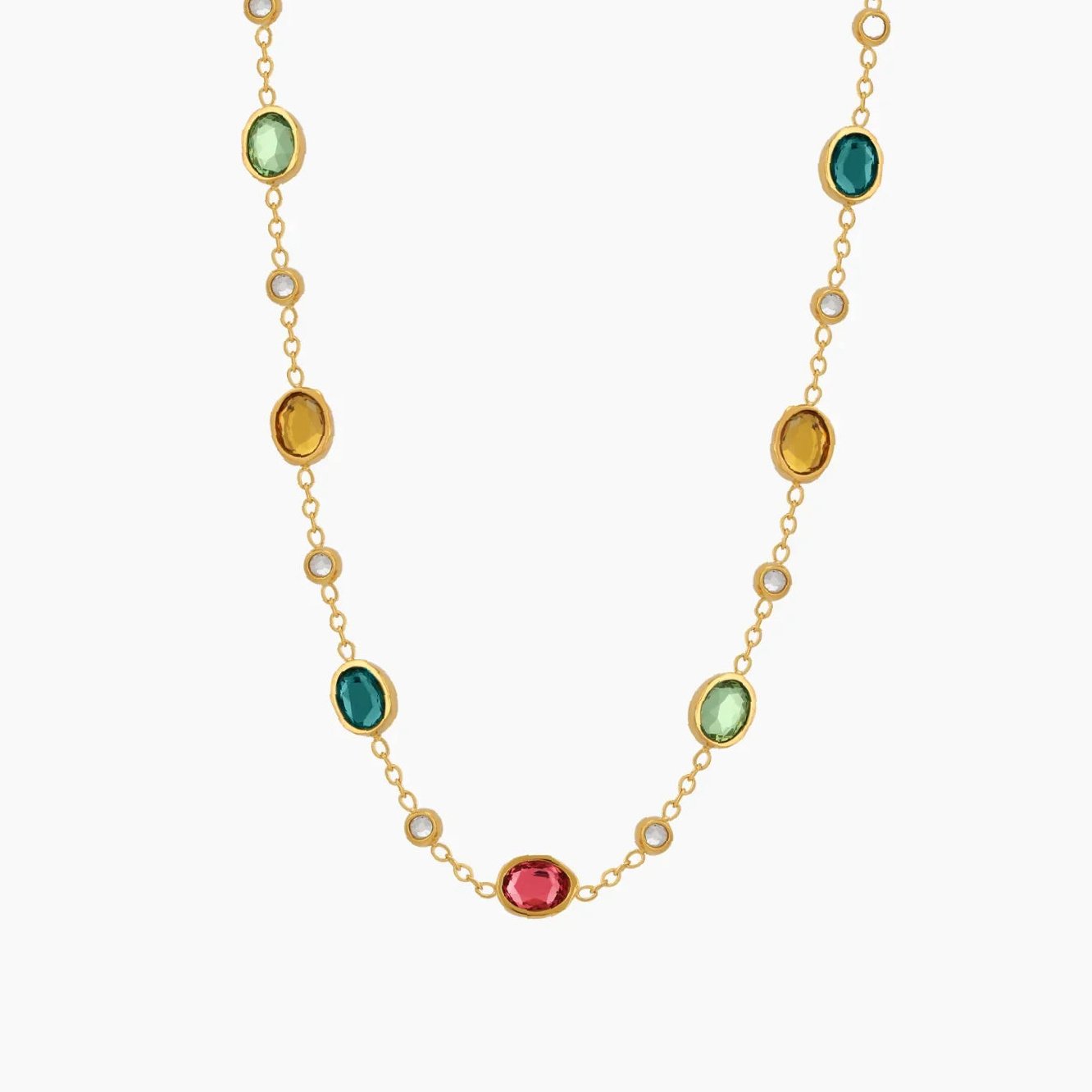 Viva Color Necklace | Custom Premium Metal Alloy Name Necklace - Engravely