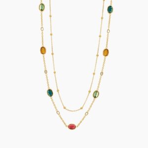 Viva Color Waist Chain | Custom Premium Metal Alloy Name Necklace - Engravely