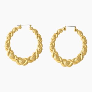 XOXO Hoop Earrings | Custom 18K Gold Plated Earrings - Engravely