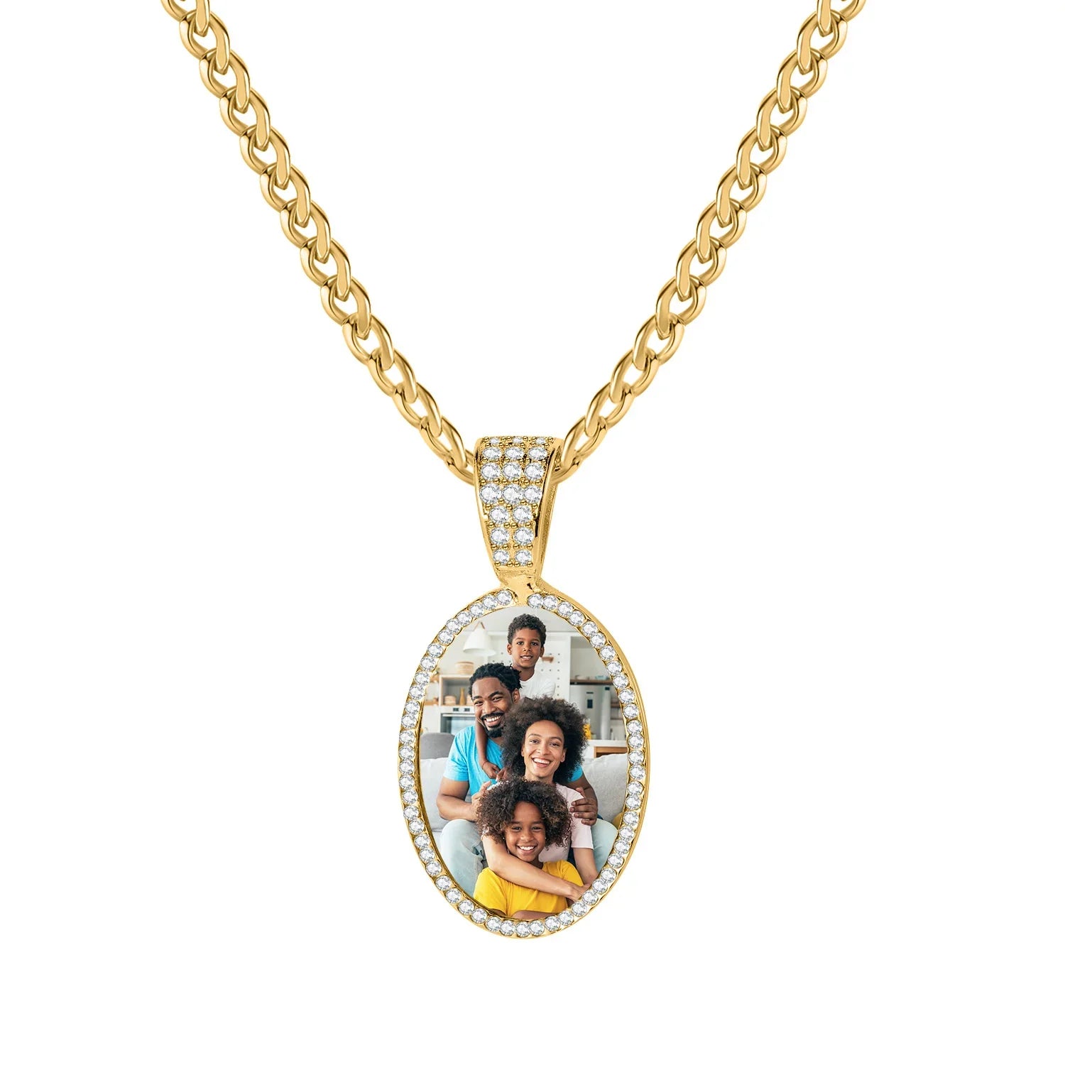 Iced Photo Pendant W Cuban Chain - Image 13