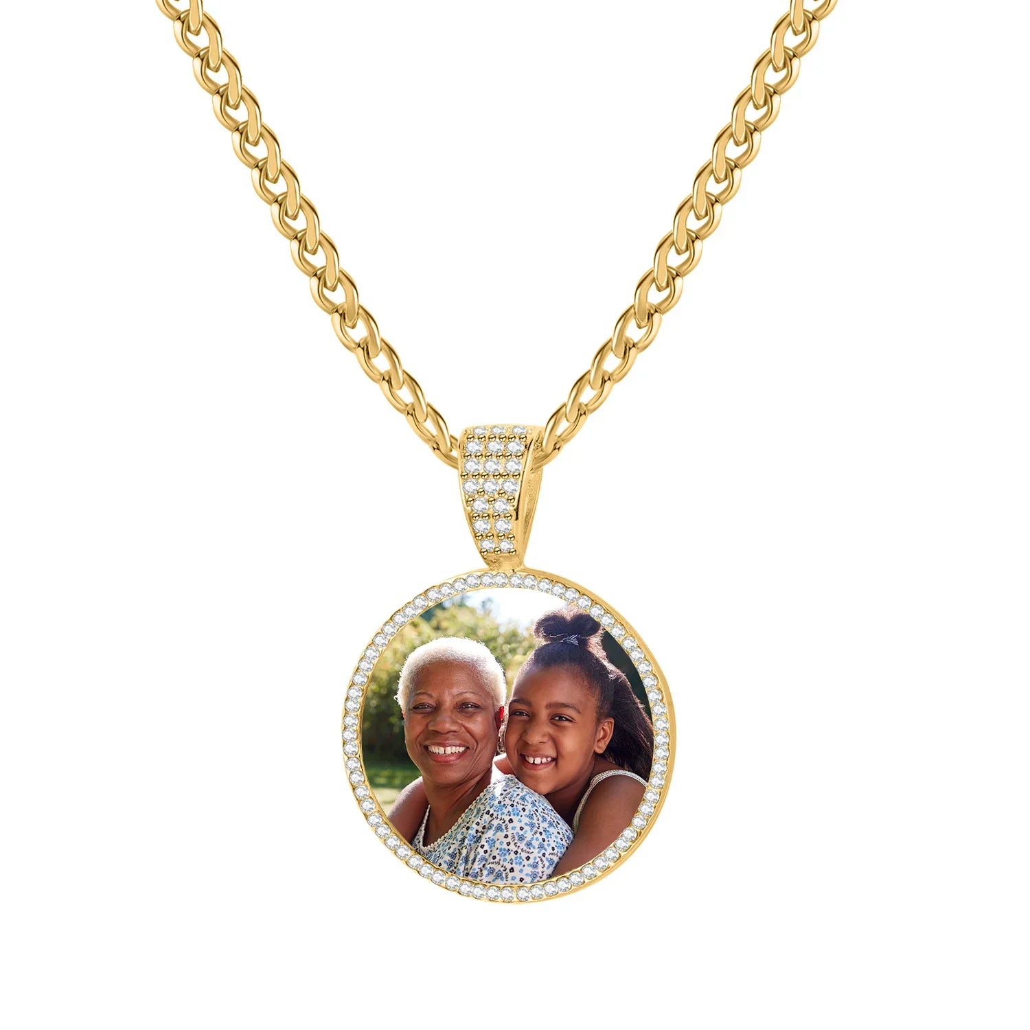 Iced Photo Pendant W Cuban Chain - Image 11