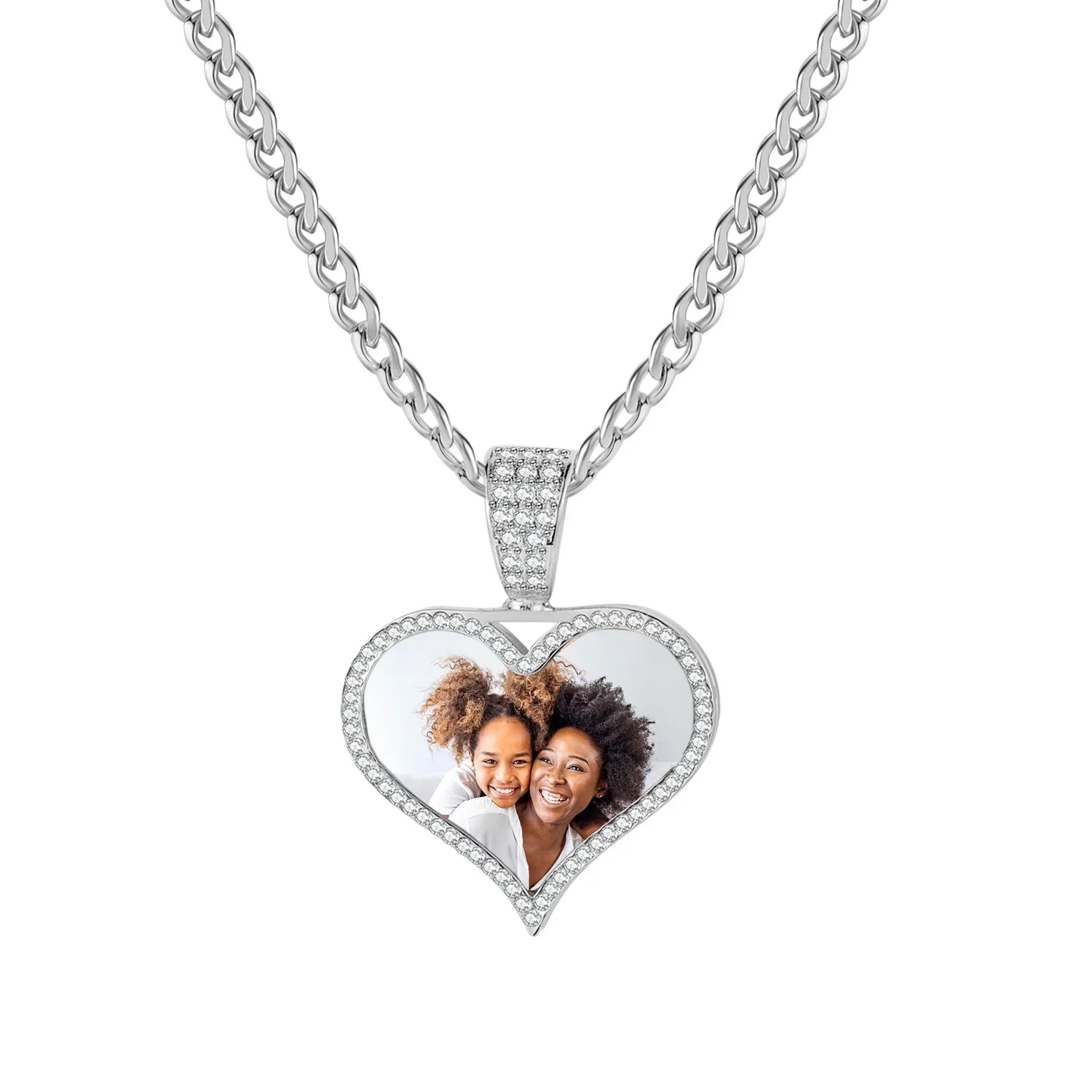Iced Photo Pendant W Cuban Chain - Image 5