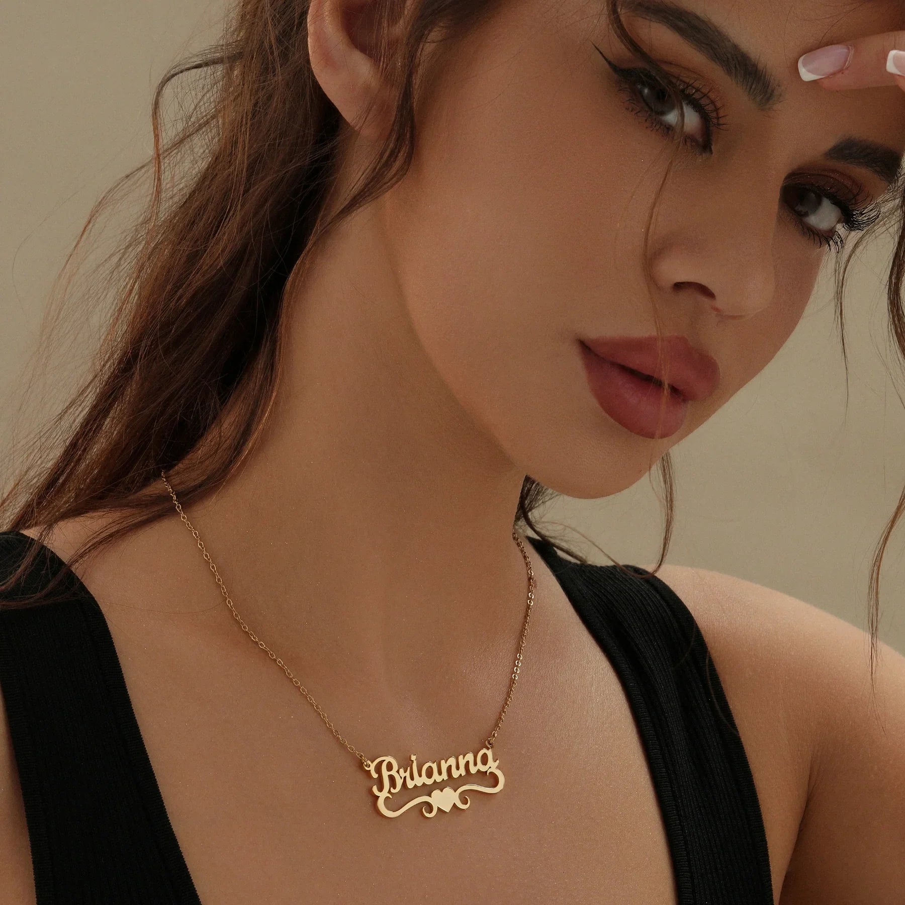 Title Heart Name Necklace - Image 2