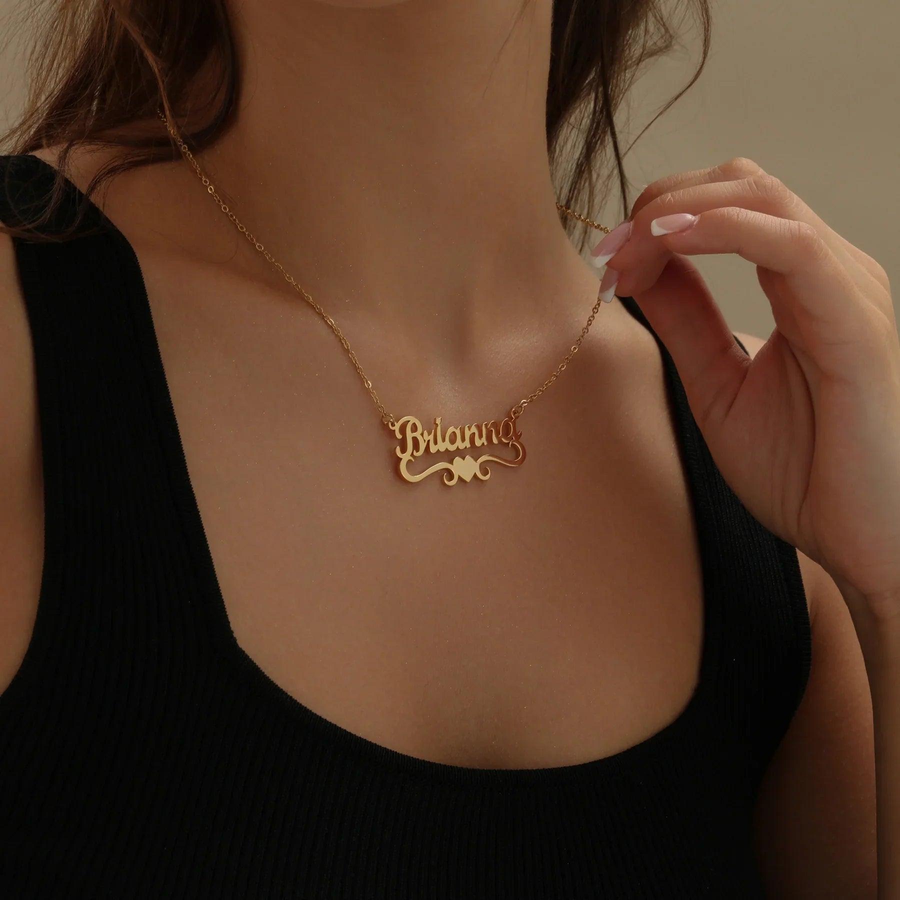 Title Heart Name Necklace - Image 3
