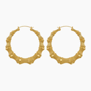 Bamboo Hoop Earrings