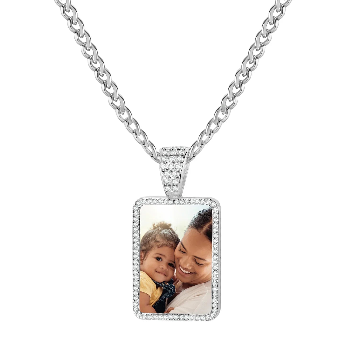 Iced Photo Pendant W Cuban Chain - Image 7