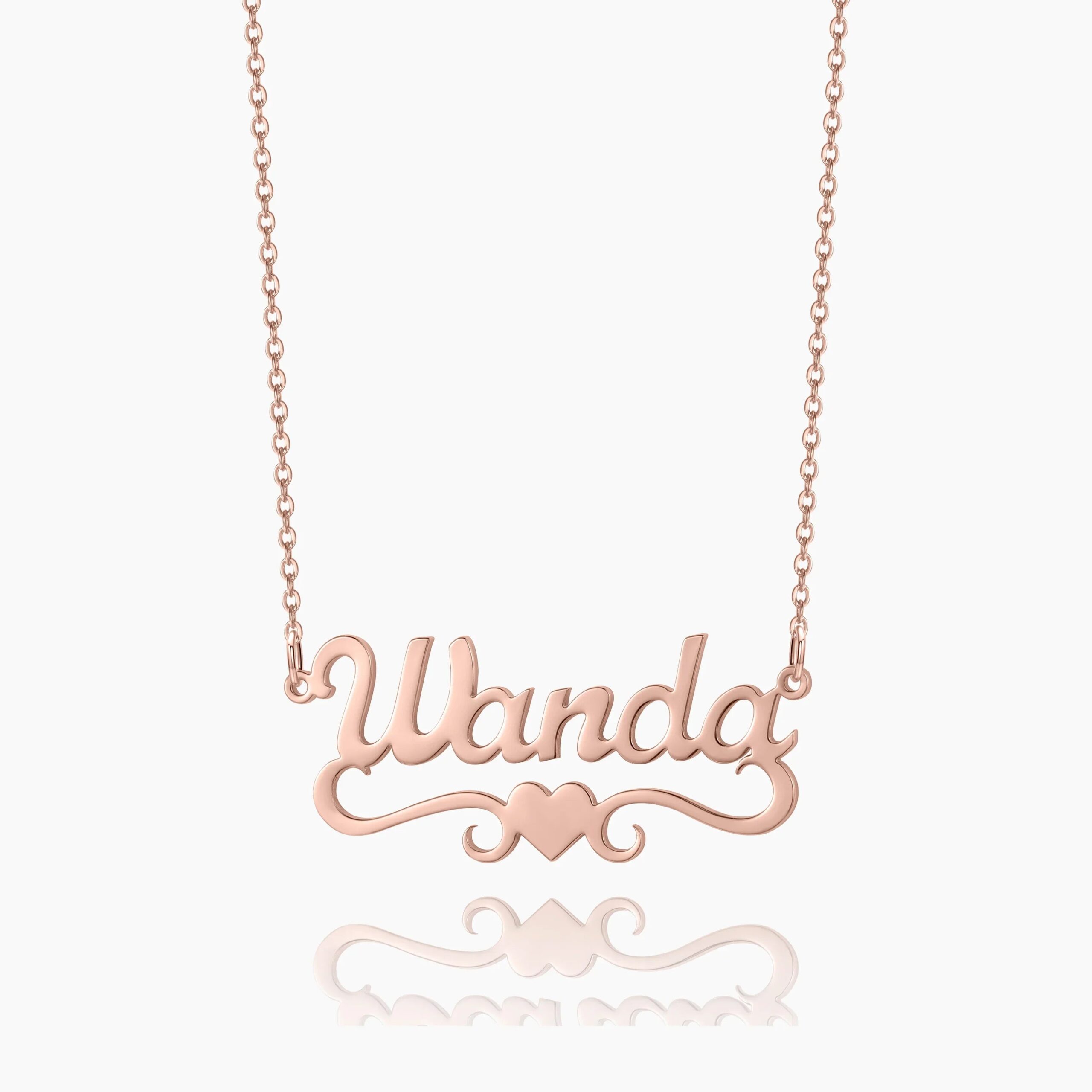 Title Heart Name Necklace - Image 8