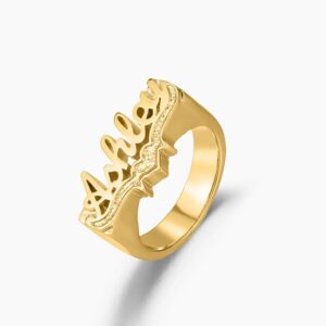 3d Name Ring