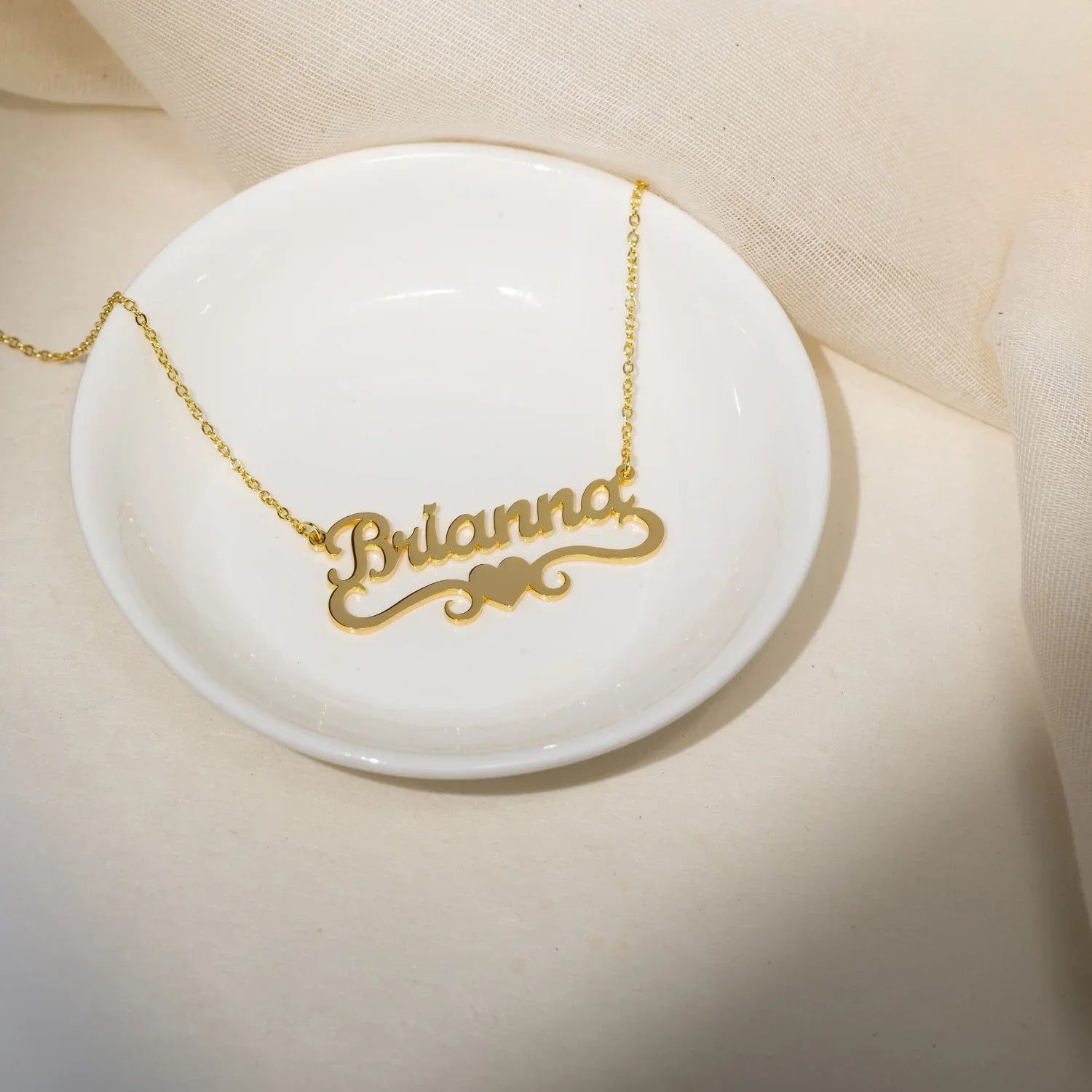 Title Heart Name Necklace - Image 5