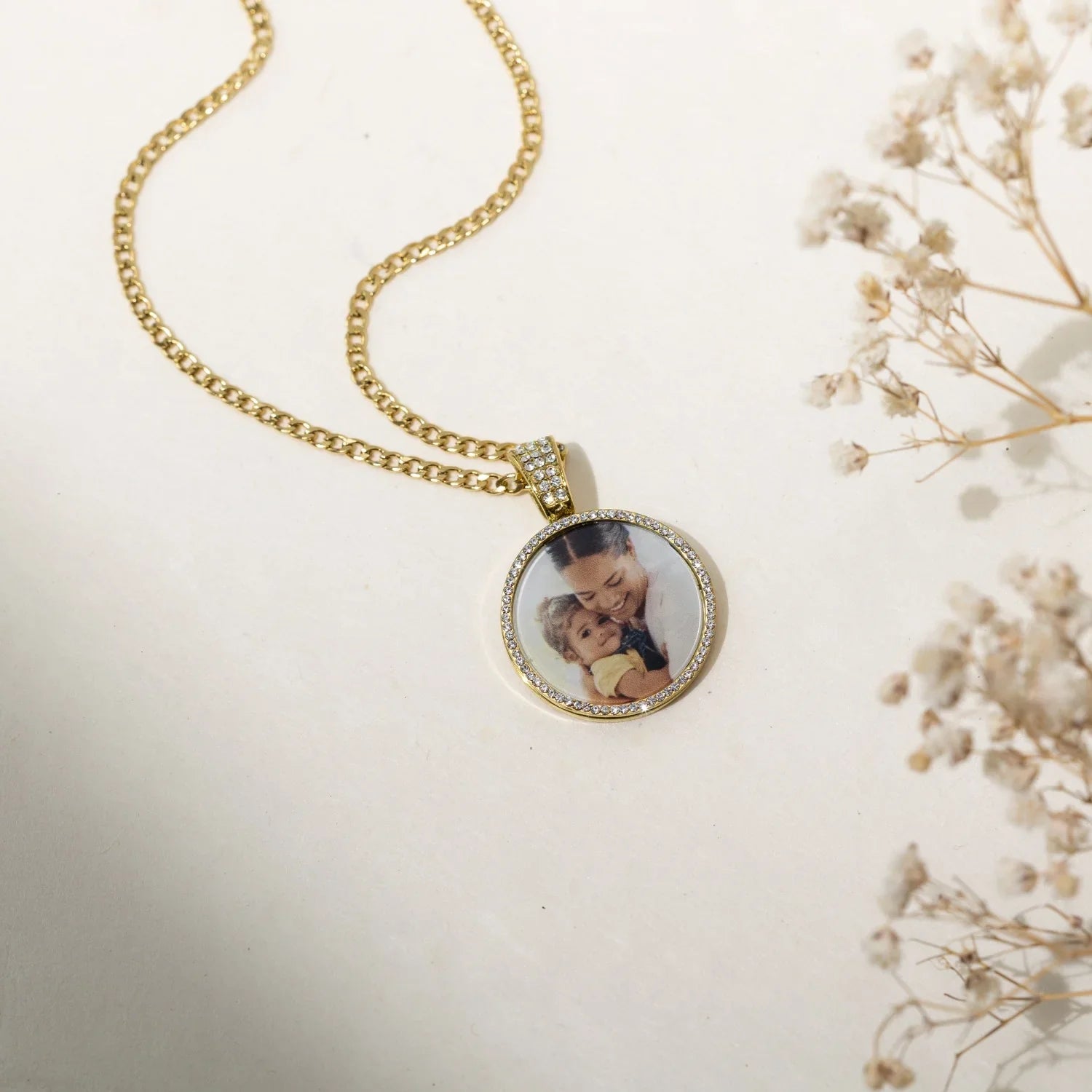 Iced Photo Pendant W Cuban Chain - Image 4